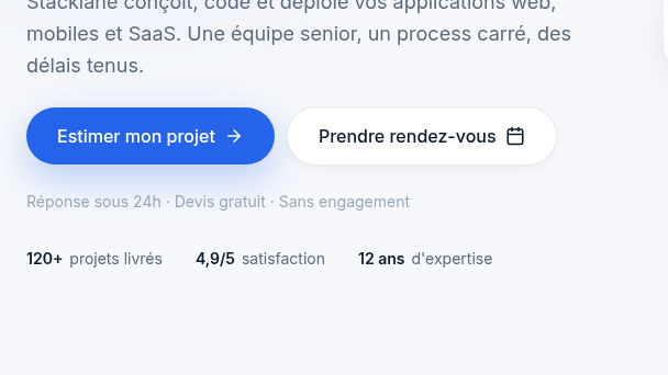 Double CTA et réassurance immédiate