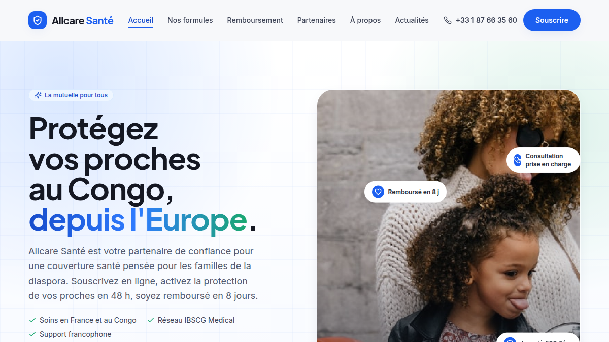 Une page d'accueil qui installe la confiance