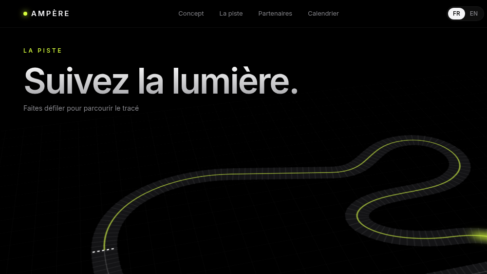 Un tracé qui se pilote au scroll