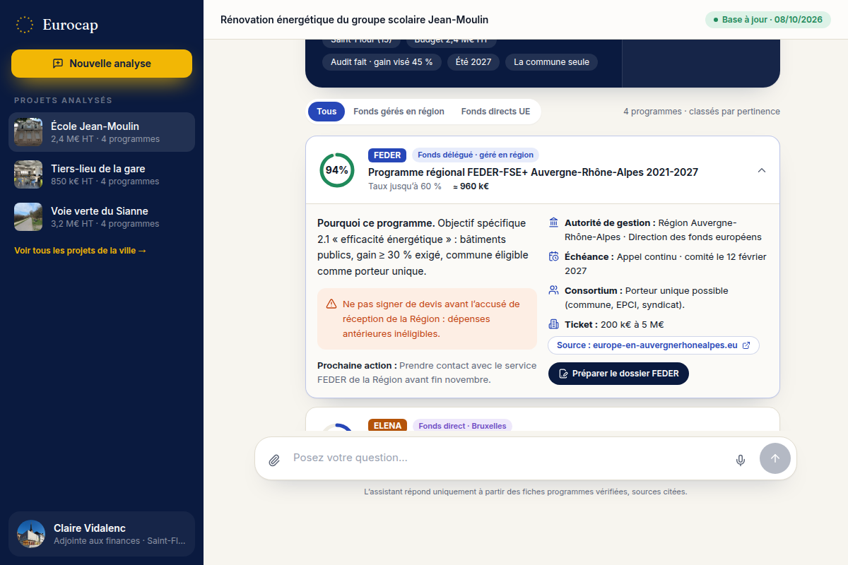 Programmes classés par pertinence, sourcés