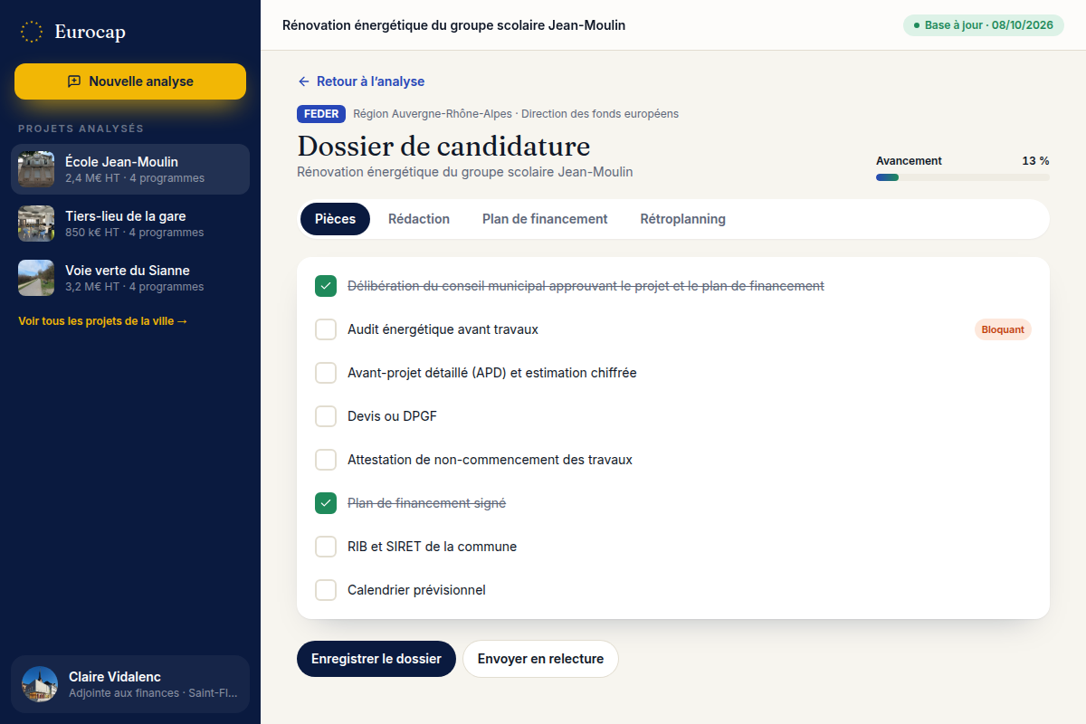 Checklist des pièces à réunir