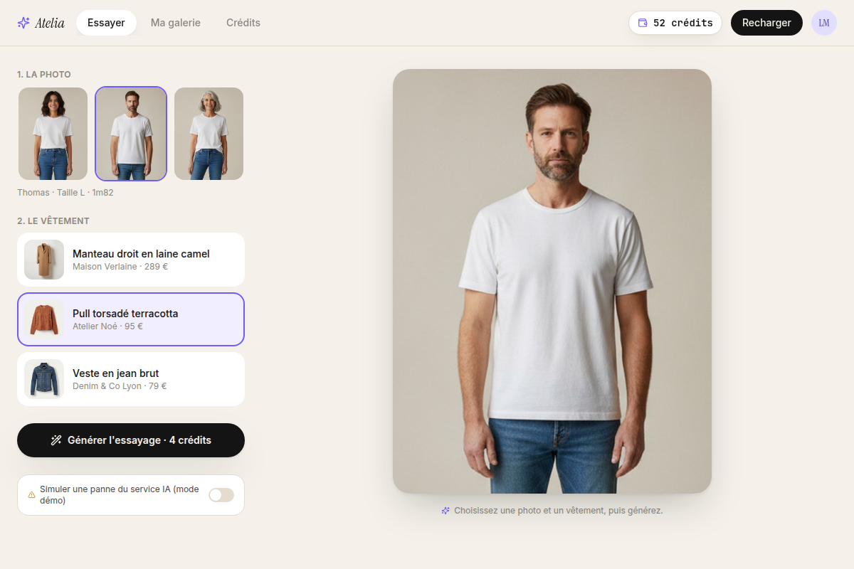 Autre mannequin, autre pièce en un clic