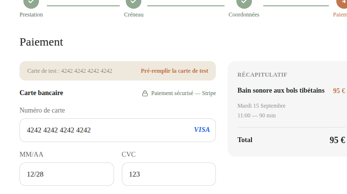 Carte détectée, paiement sécurisé