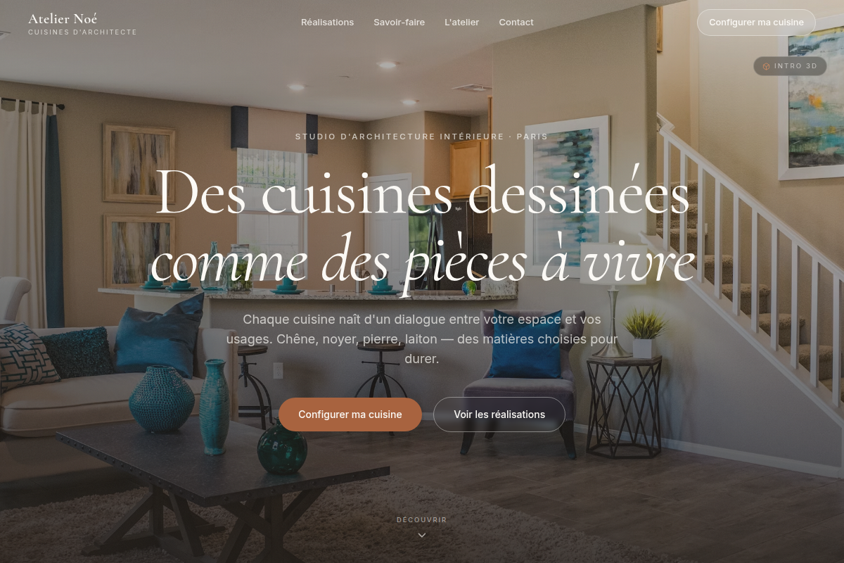 Accueil — cuisines d'architecte sur mesure