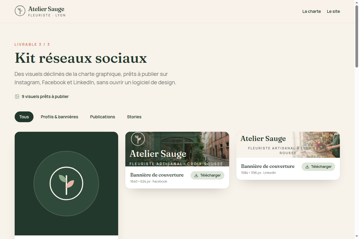 Kit de visuels réseaux sociaux