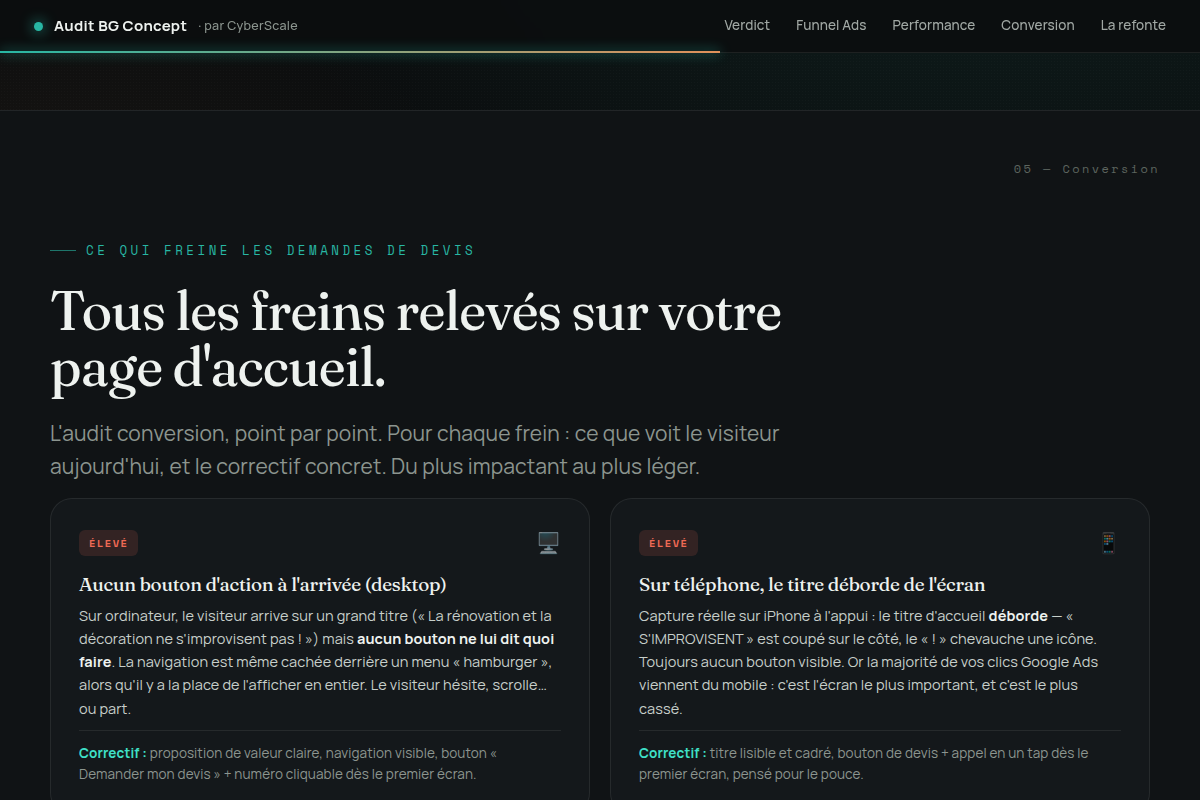 Les freins aux demandes, un par un