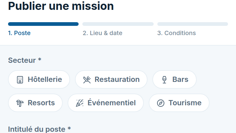 Publication guidée en 3 étapes