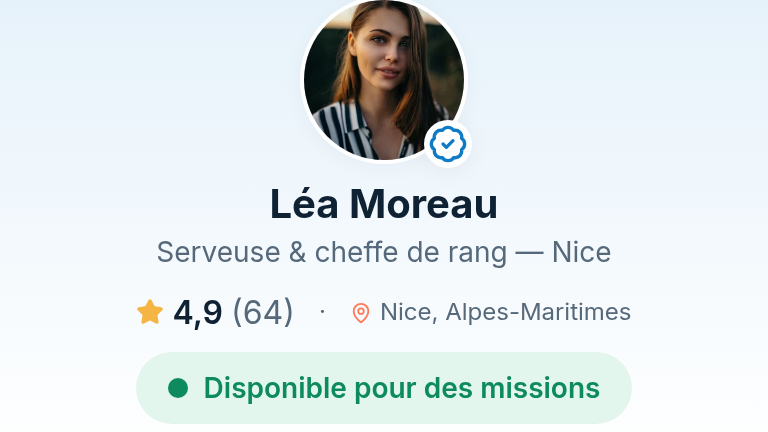 Talents vérifiés et notés