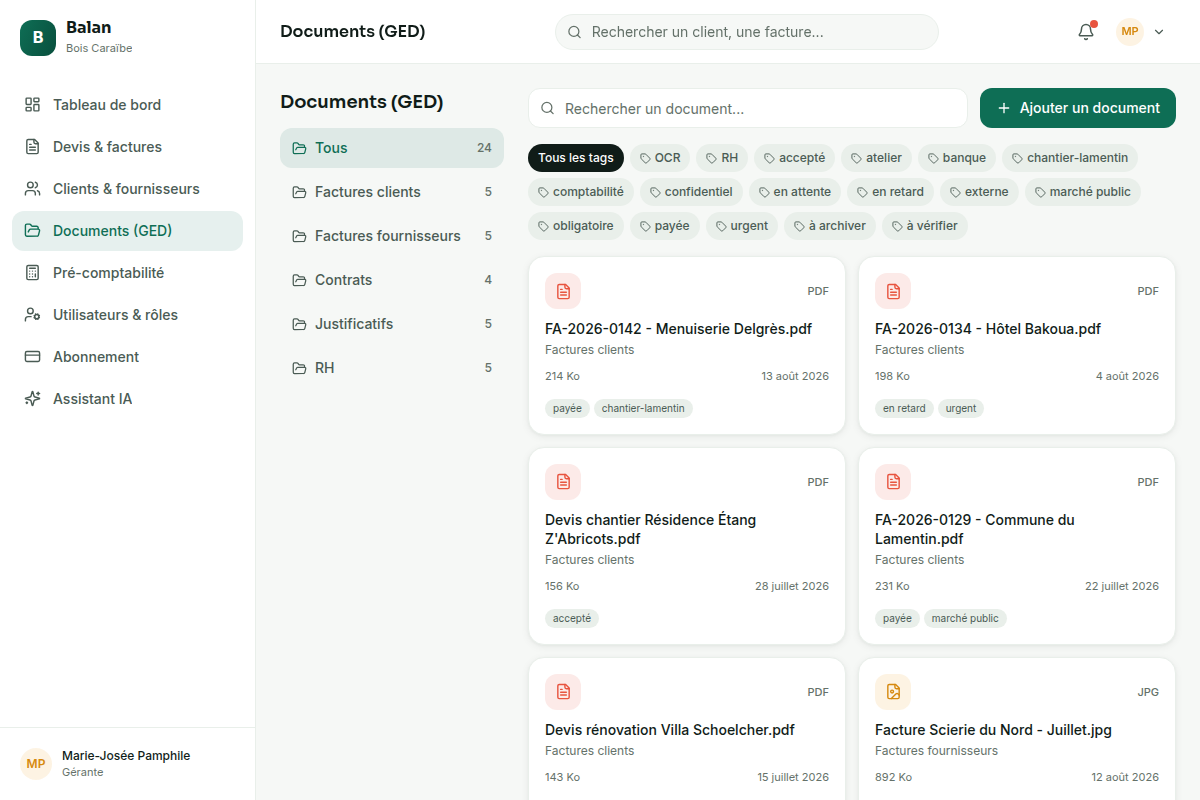 GED : classement et recherche documentaire