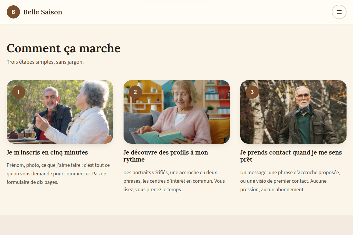Les 3 étapes pour s'inscrire