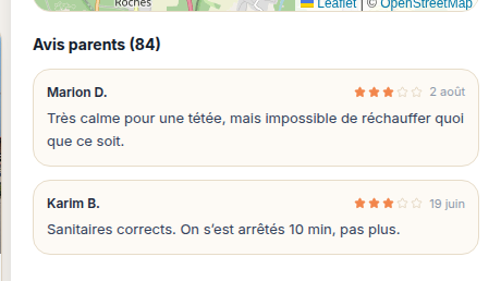 Des avis parents pour décider vite