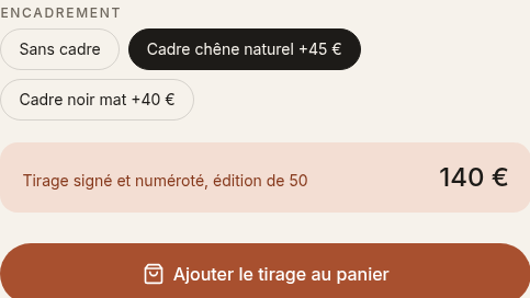 Configurateur de tirage au prix instantané