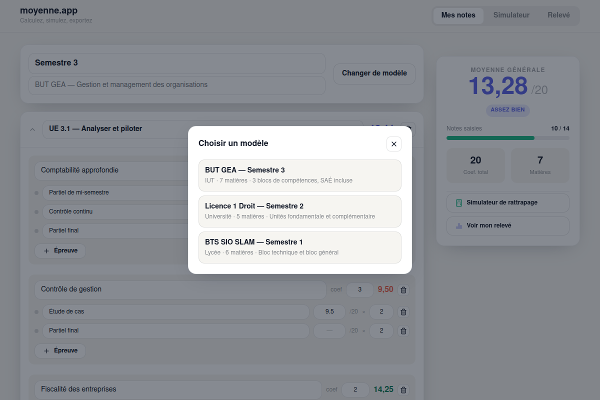 Changement de modèle de formation en un clic