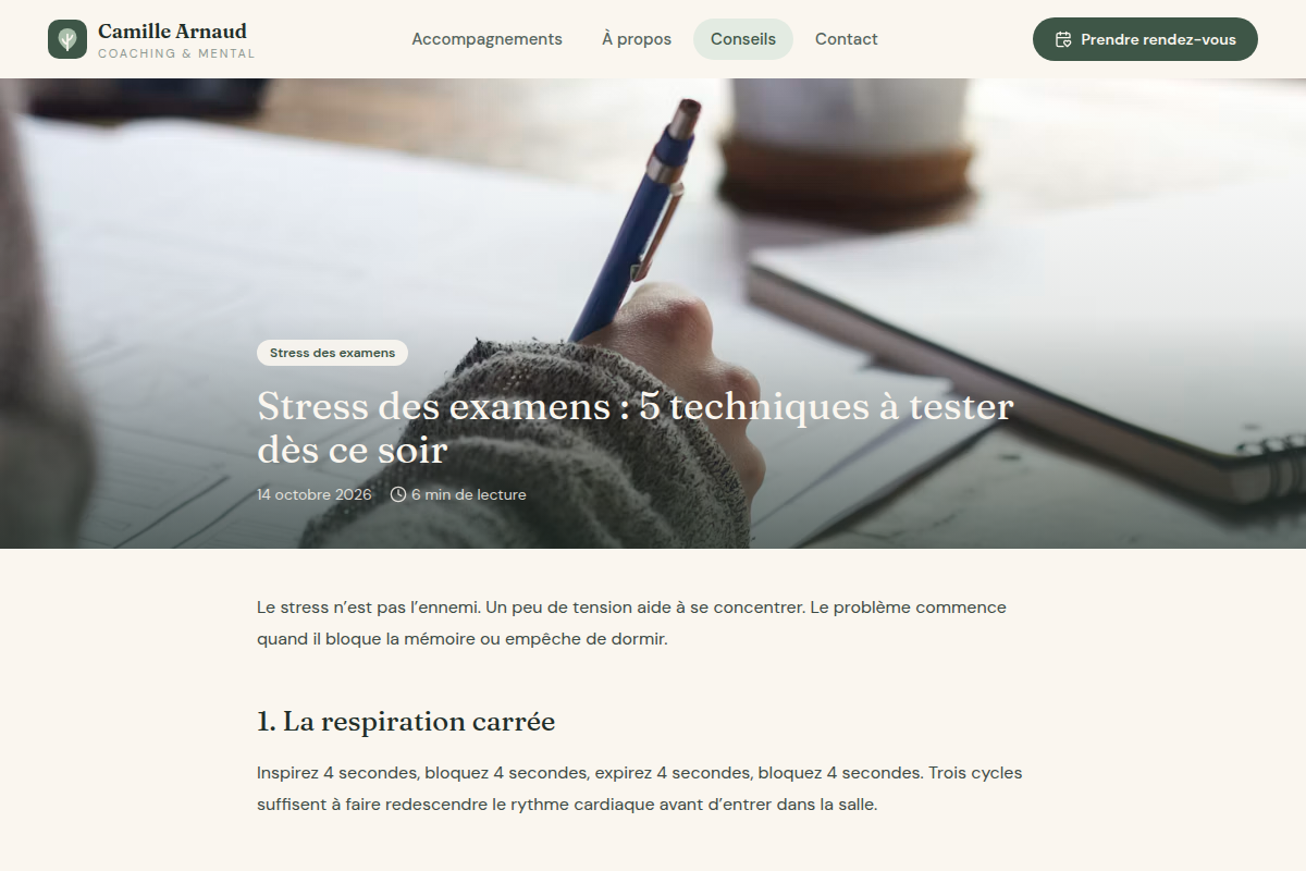 Détail d'un article du blog conseils