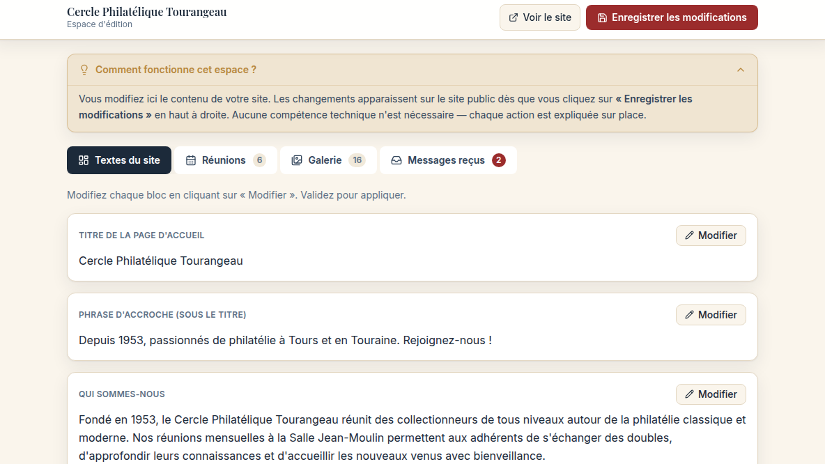 Édition sans développeur