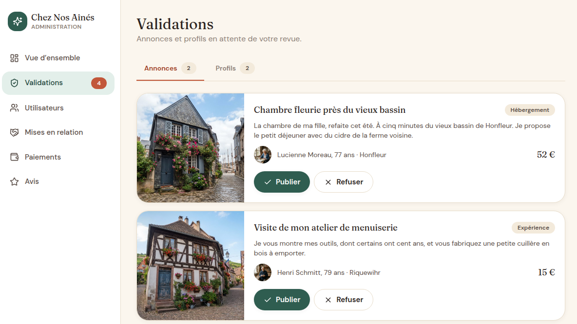 Modération avant mise en ligne
