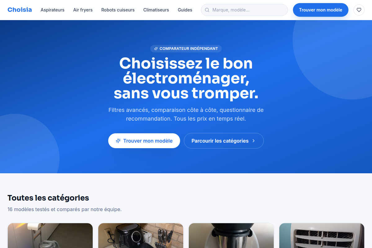 Vue d'ensemble du catalogue Choisia