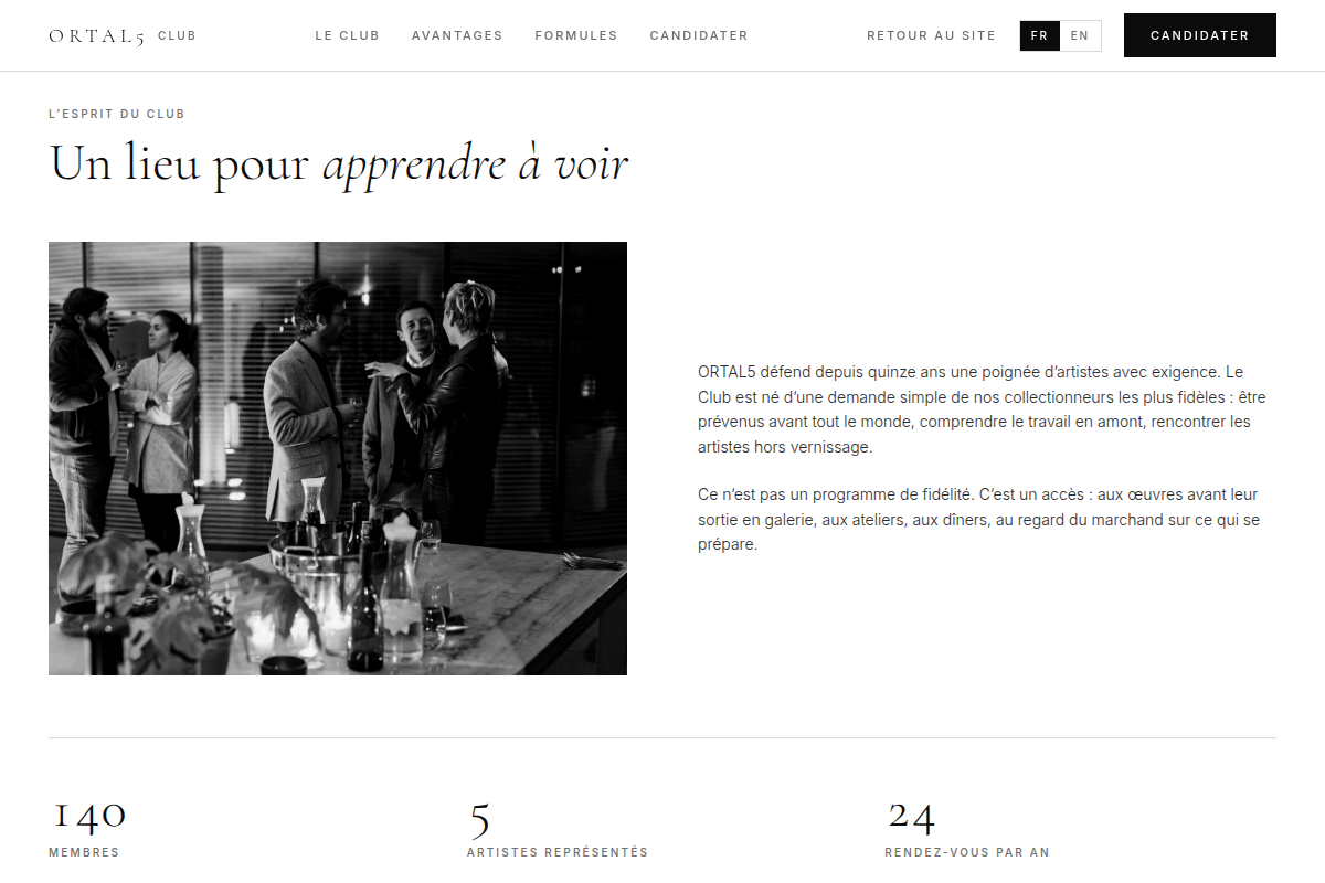 L'esprit du club : apprendre à voir