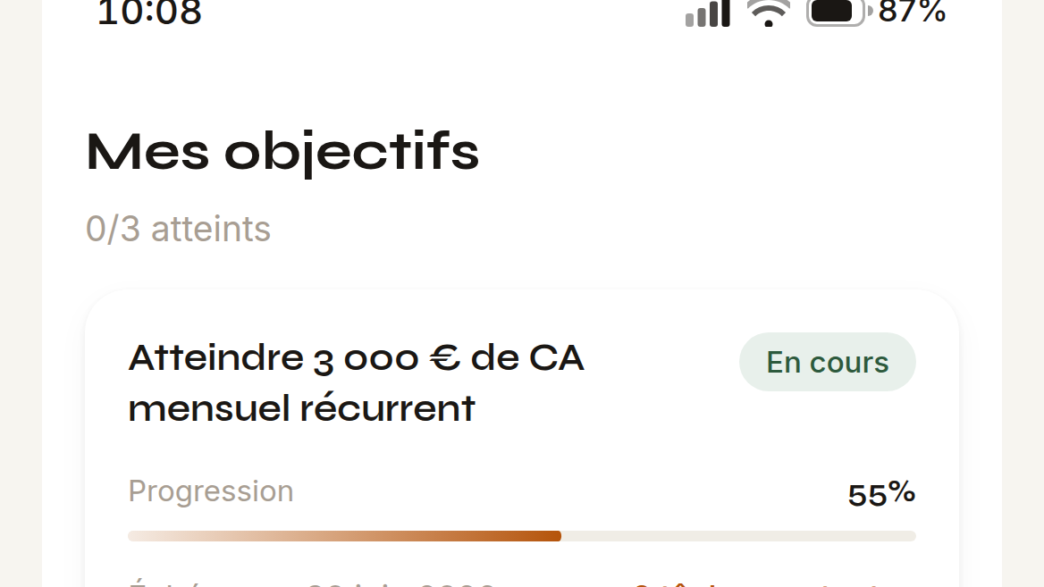 La progression rendue tangible