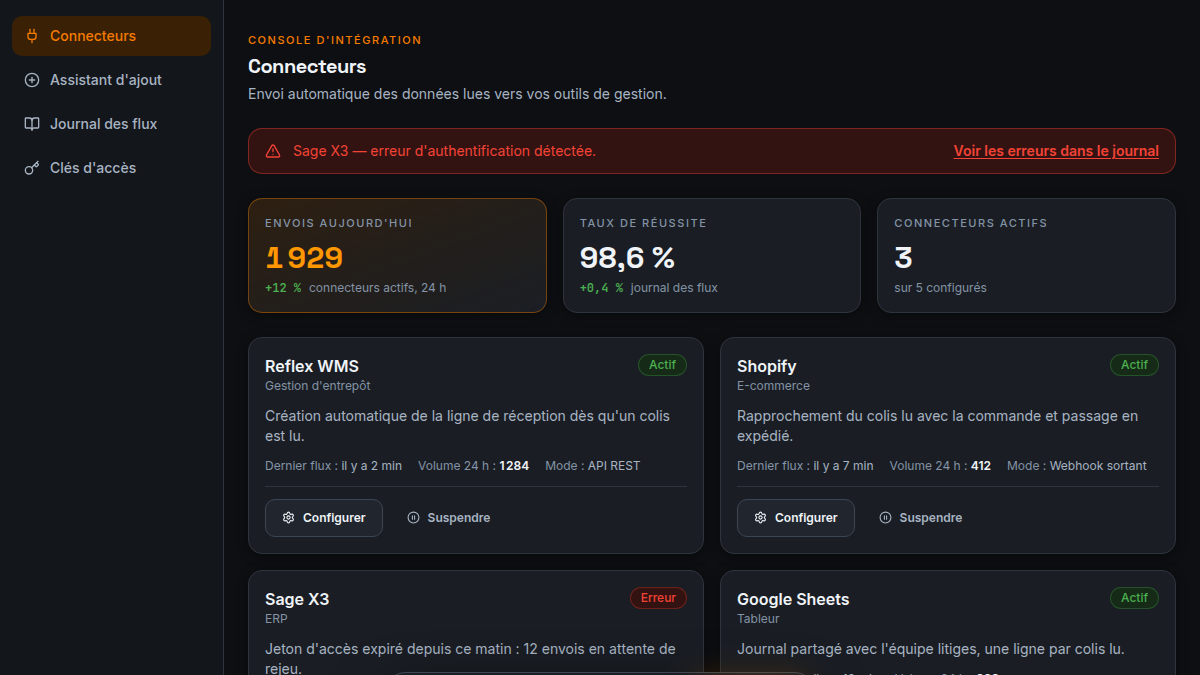 Rejeu automatique sur échec d'envoi