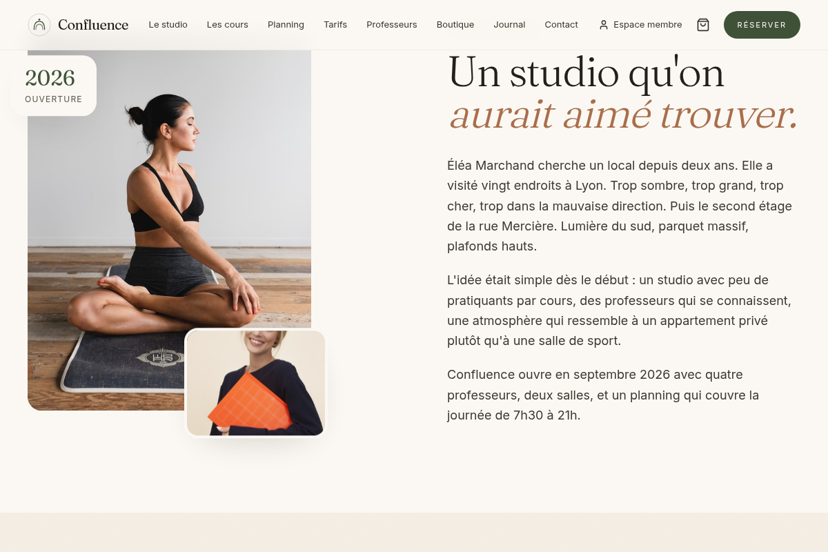 Le studio : histoire et esprit du lieu