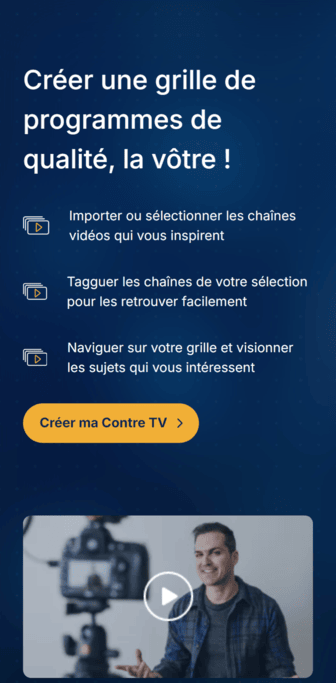 Composer sa grille de programmes vidéo
