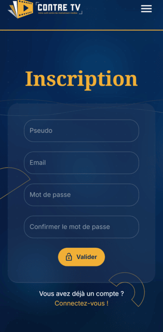 Inscription en quelques champs