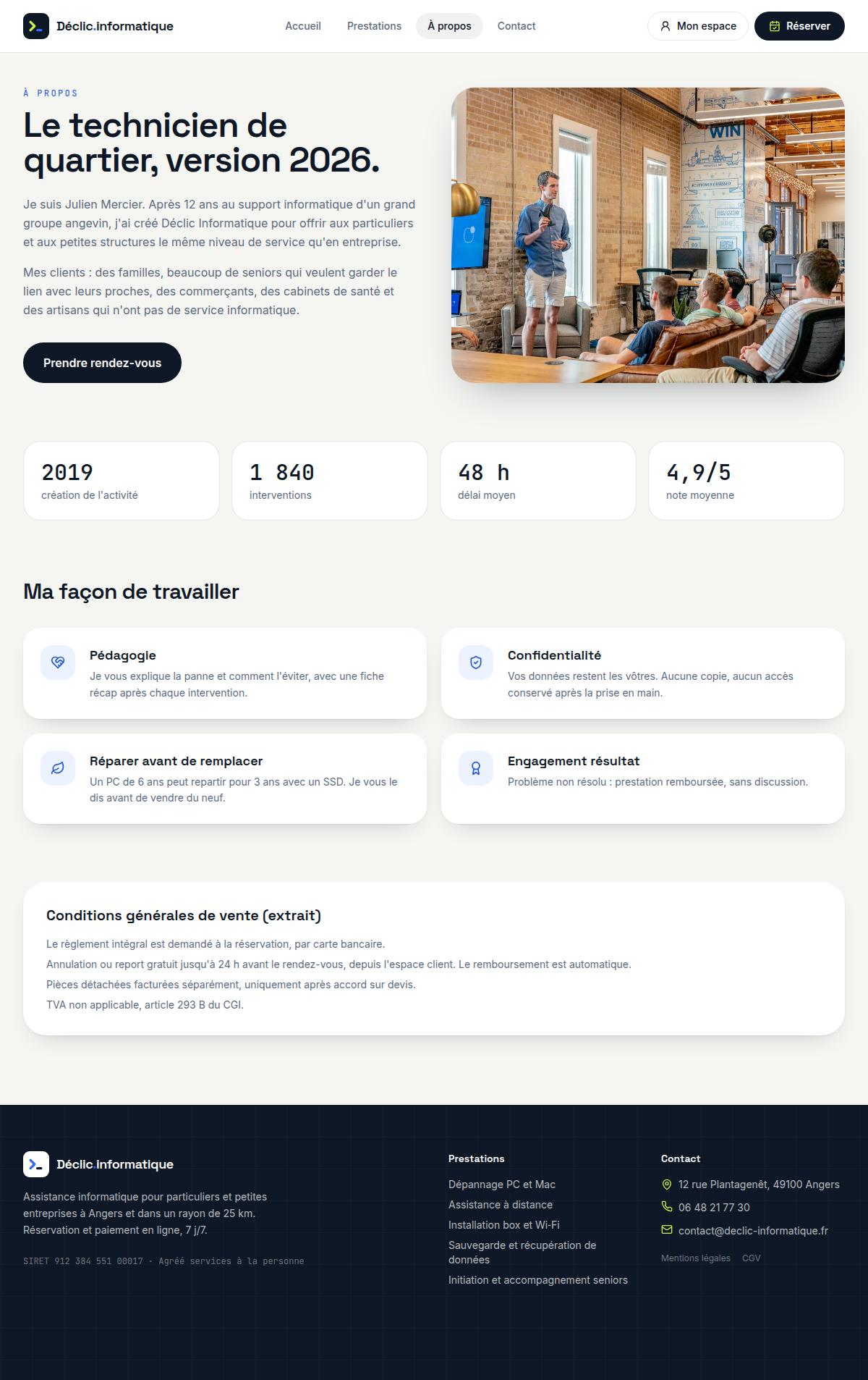 À propos : chiffres clés et engagements