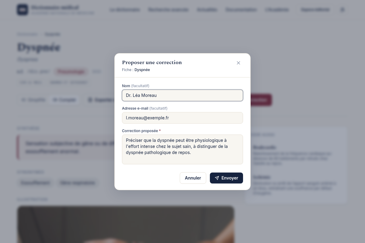 Proposer un terme ou une correction en ligne