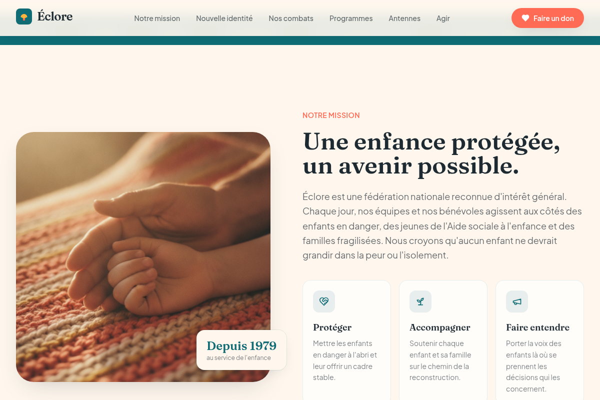La mission de l'association en un coup d'œil