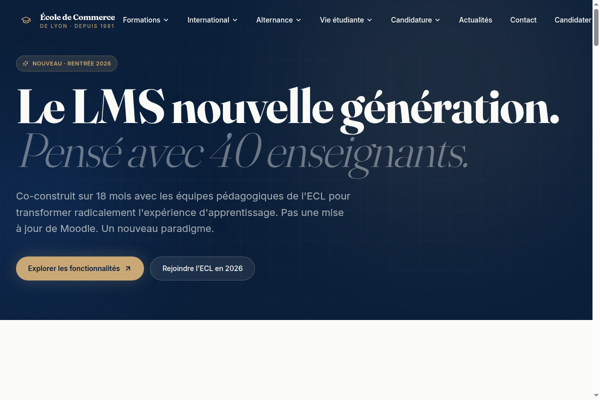 Le LMS nouvelle génération, pensé avec 40 enseignants