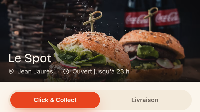 Click & Collect ou livraison dès l'accueil