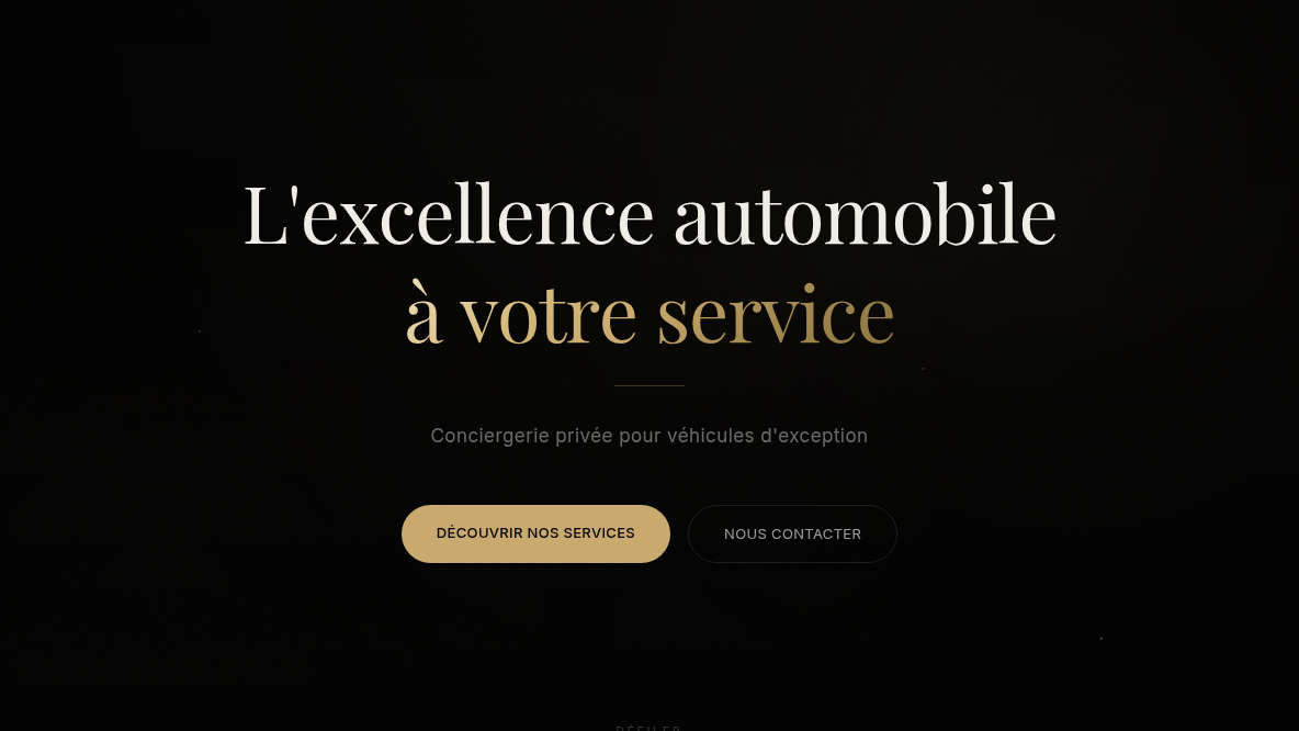 Un écrin noir et or