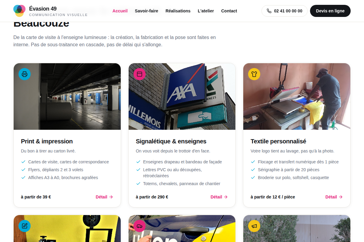 Six métiers sous le même toit