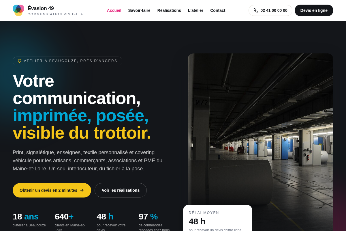 Accueil — communication visuelle en Maine-et-Loire