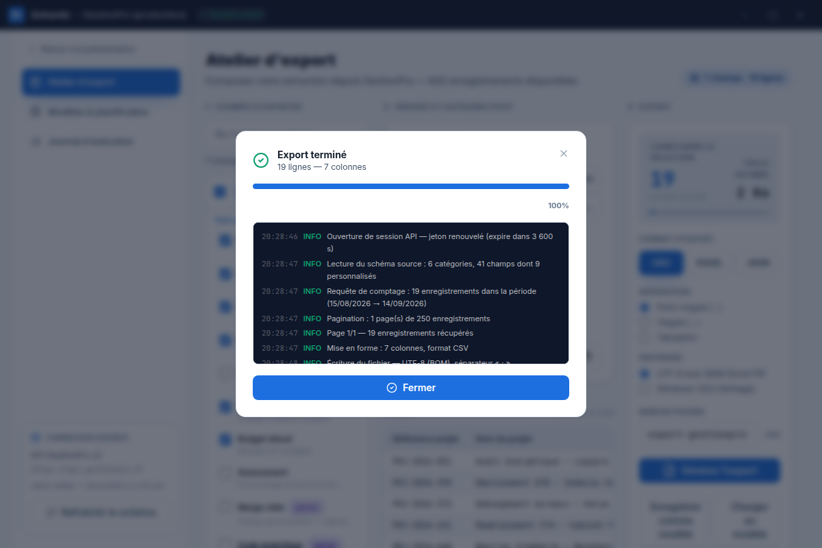 Export généré avec journal technique détaillé
