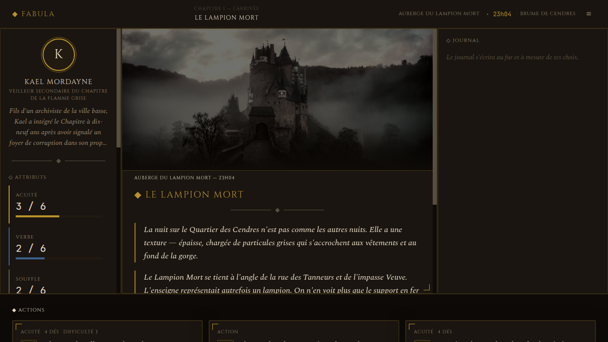 L'état du jeu, toujours sous les yeux