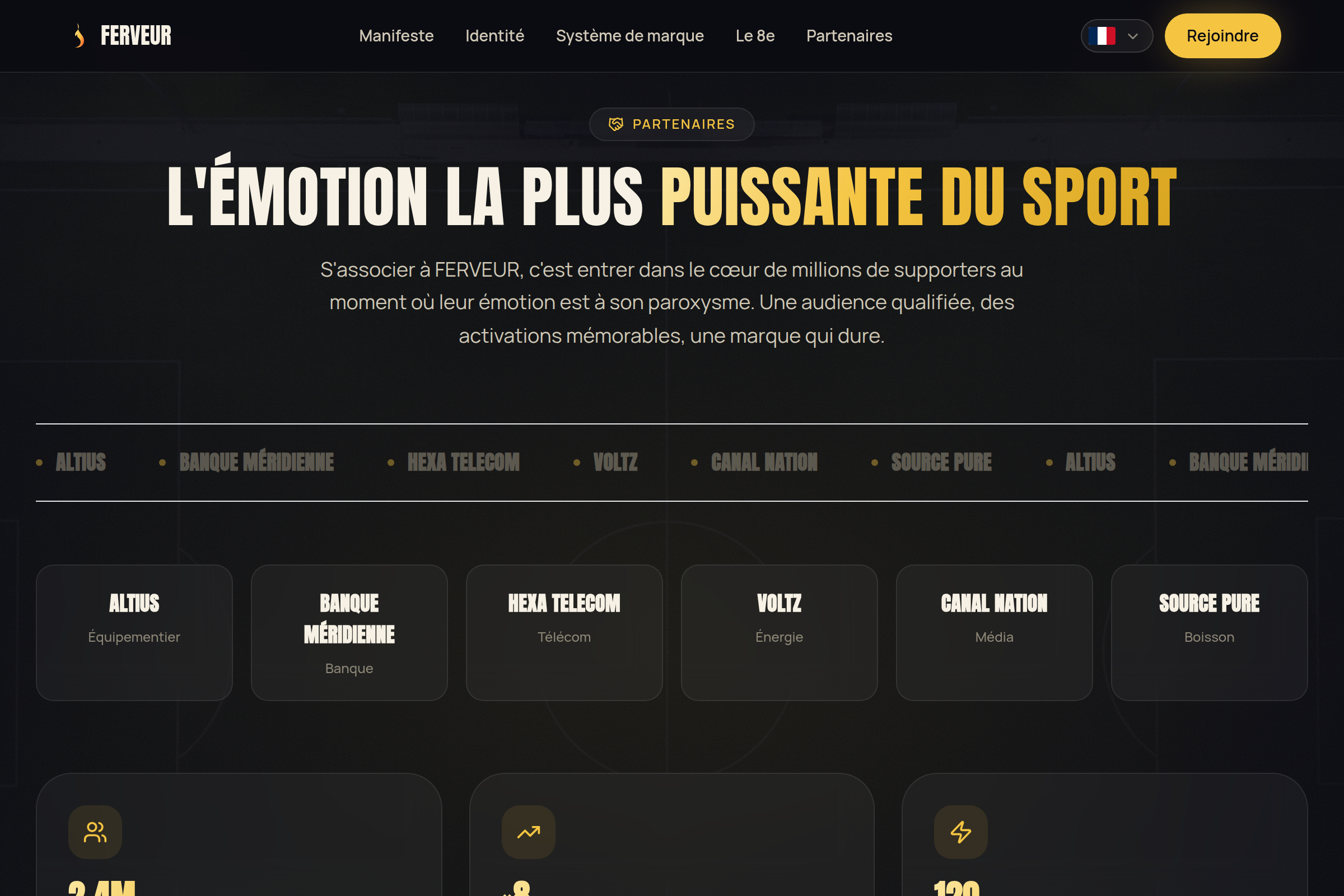 Espace partenaires et sponsors
