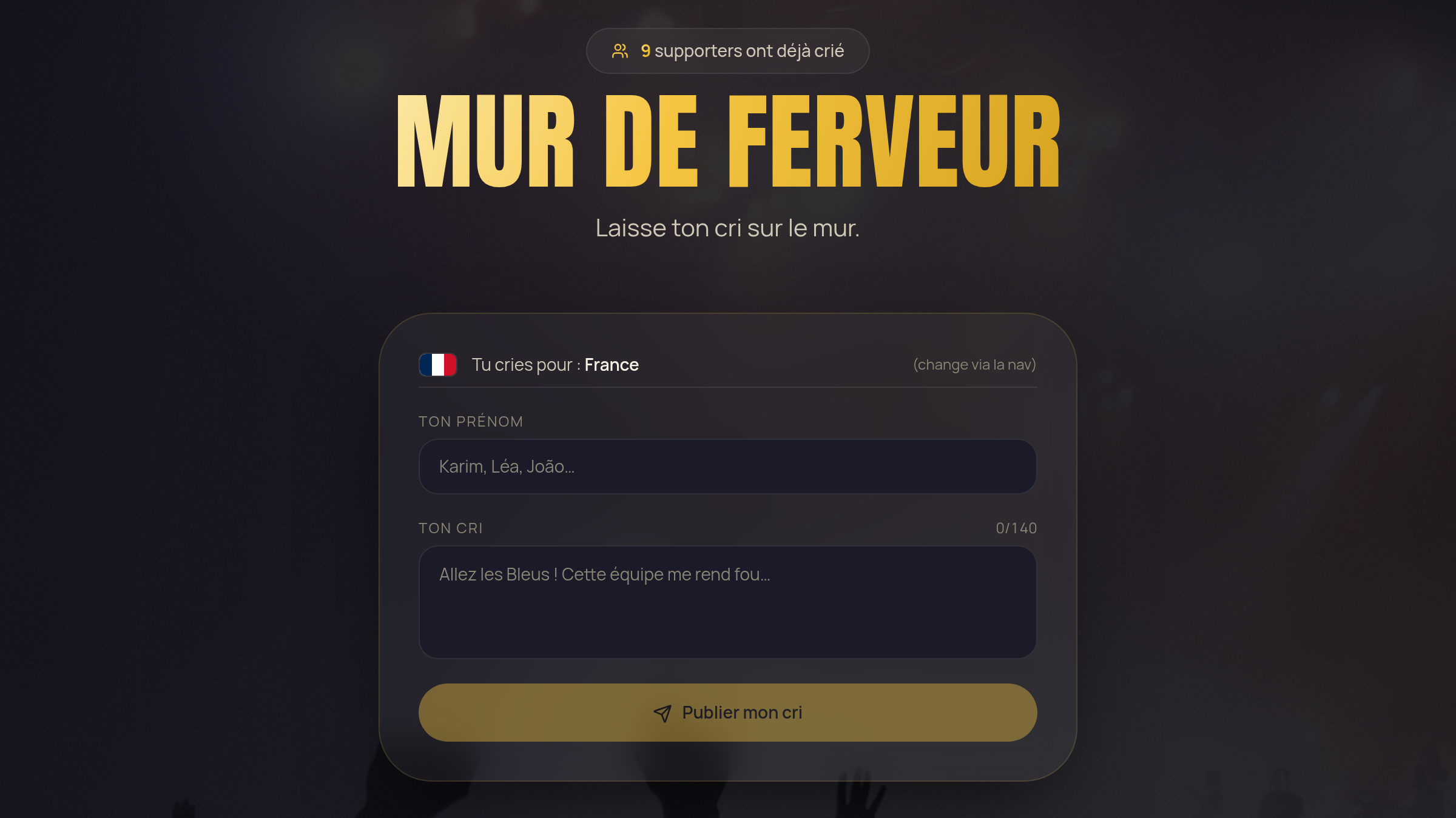 Le mur de ferveur participatif