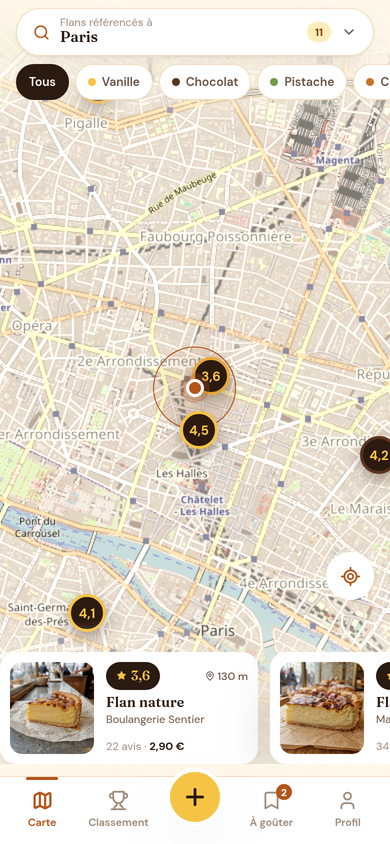 Carte interactive autour de soi