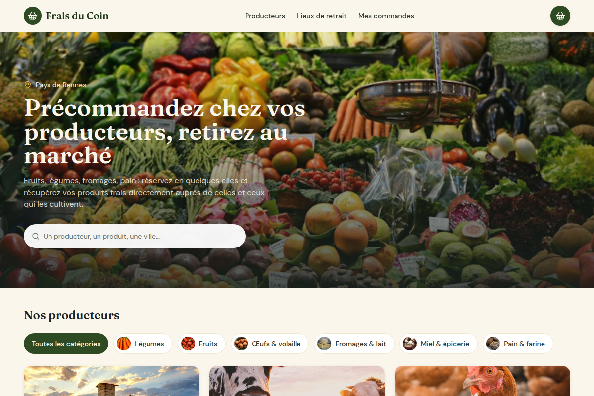 Catalogue des producteurs locaux