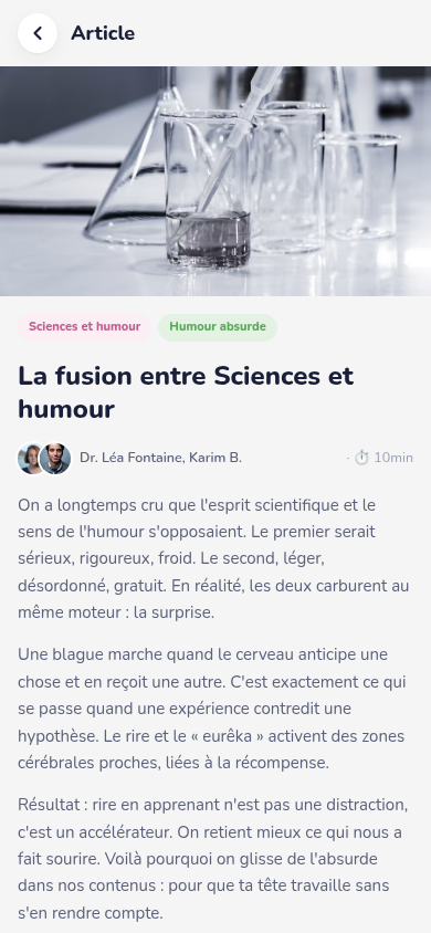 Article : du contenu bien-être à lire