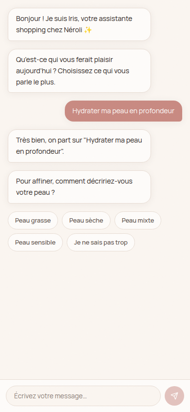 Question sur le type de peau