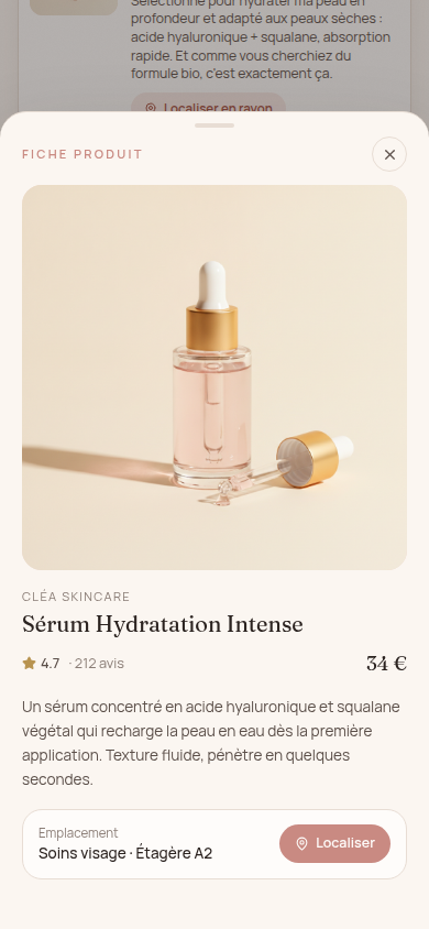 Fiche produit détaillée