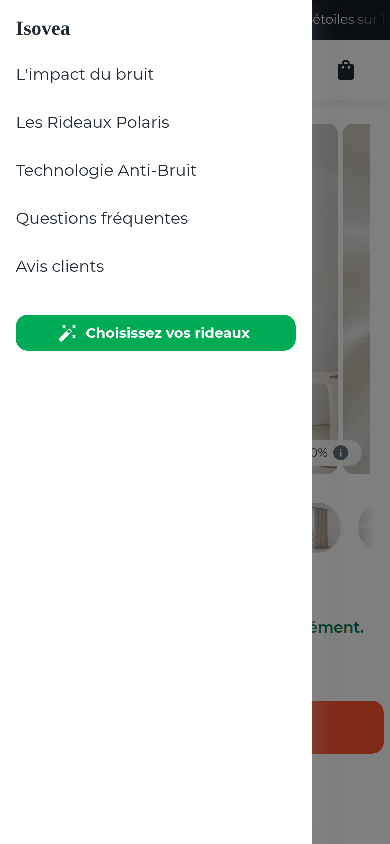 Menu de navigation du site