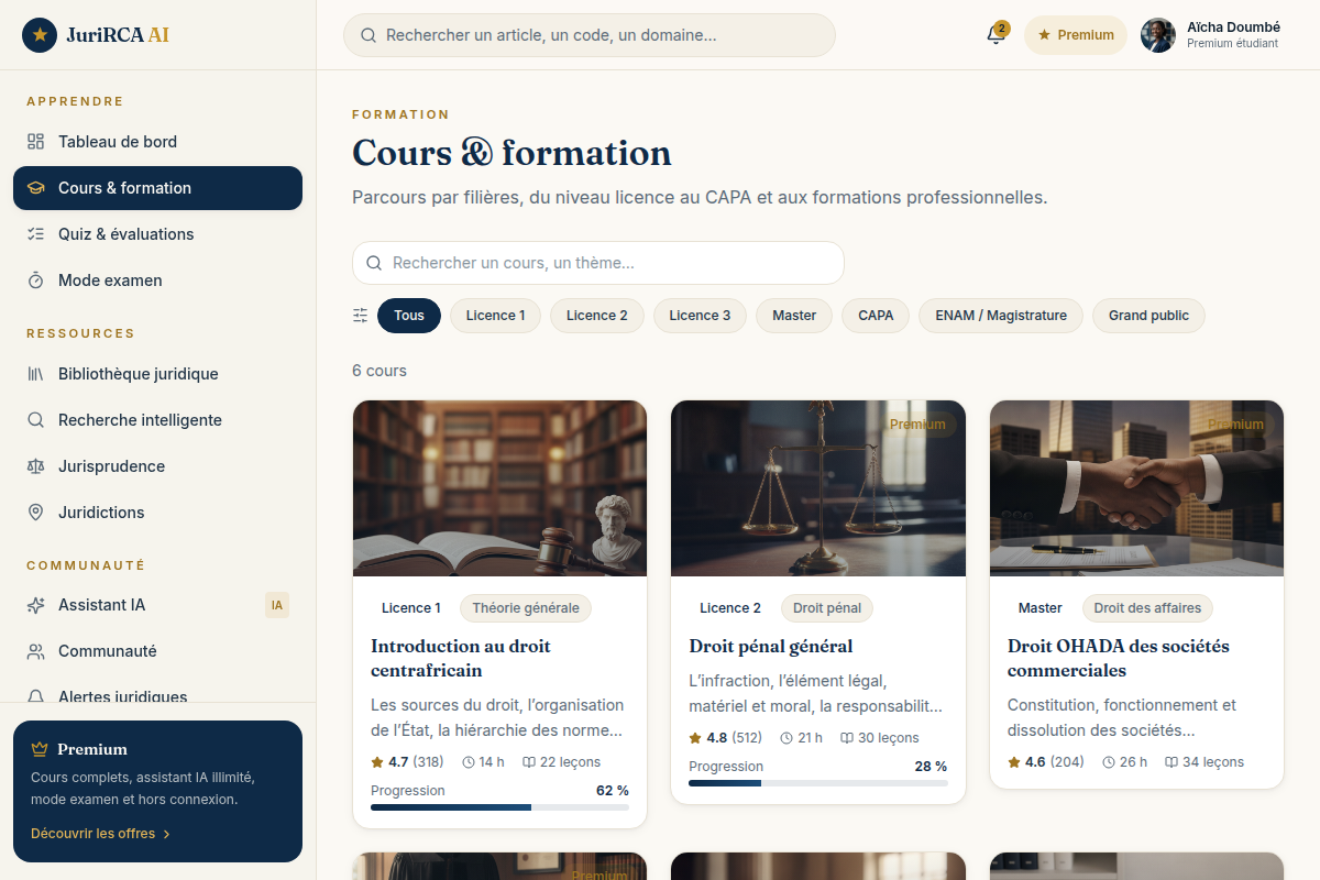 Catalogue de cours et parcours diplômants