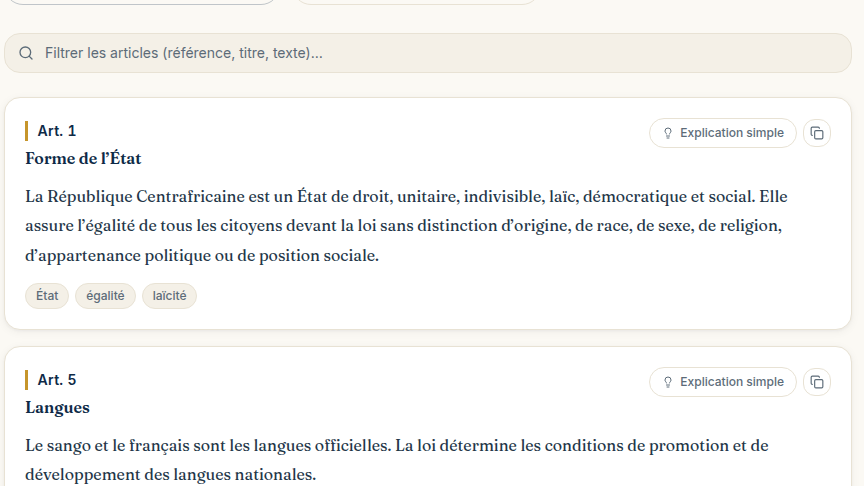 Le droit expliqué en langage clair