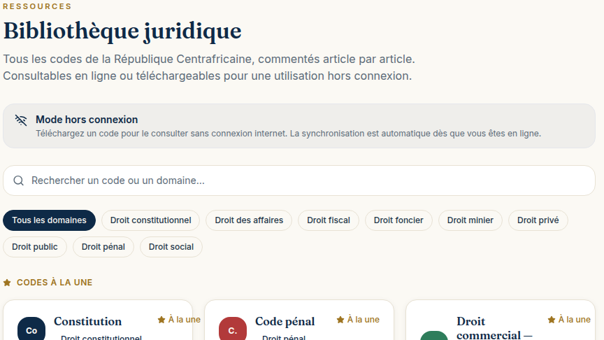 Toute la bibliothèque, hors connexion