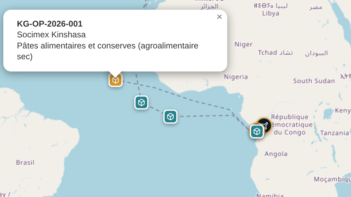 Carte chargée à la demande