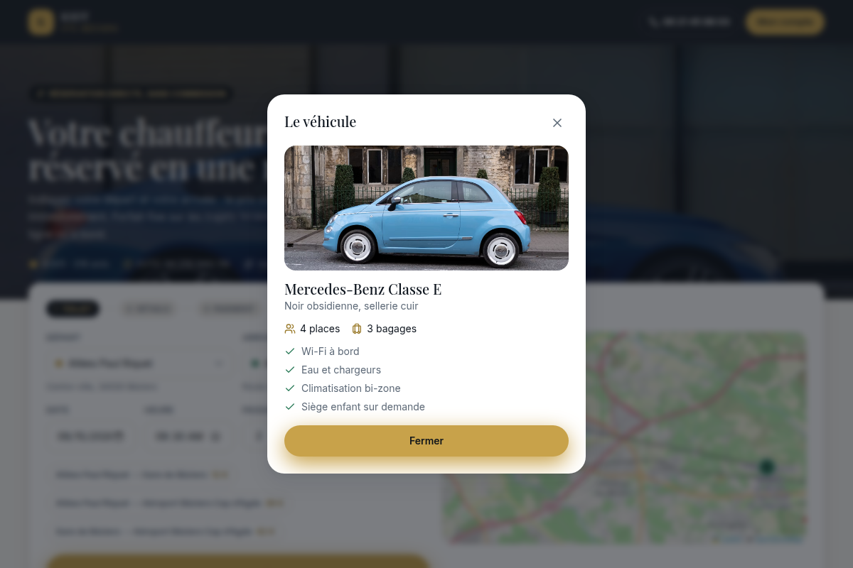Fiche véhicule et équipements
